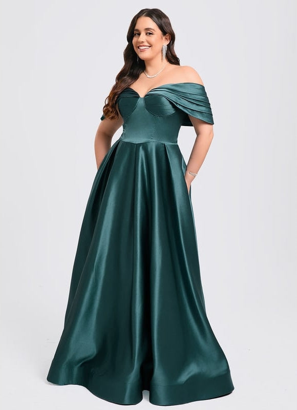 Robe De Bal Émeraude Luminescente - gallery 7