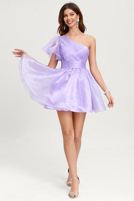 Robe De Bal Asymétrique Légère - gallery 6