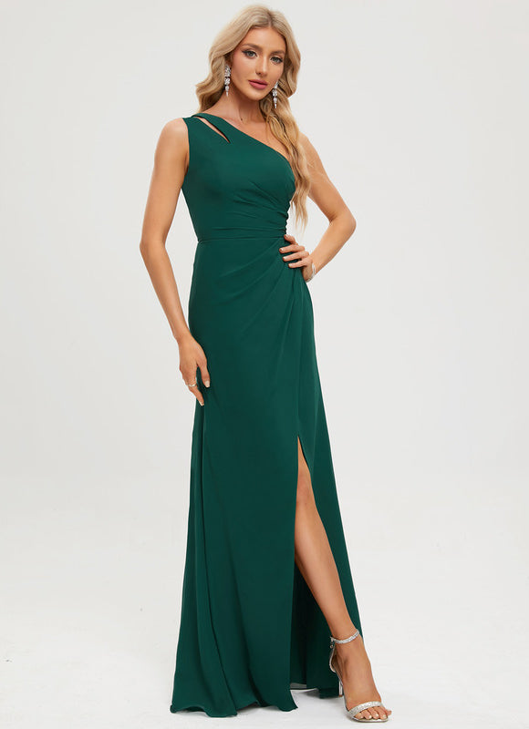 Robe De Bal Émeraude Élégante - gallery 4