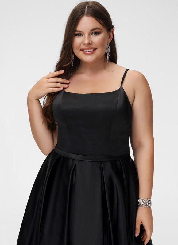 Robe De Bal Satin Noir - gallery 6