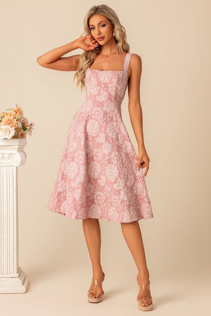 Robe De Bal Rose Brodée - gallery 8