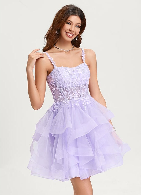 Robe De Bal Tulle Saumon - gallery 2