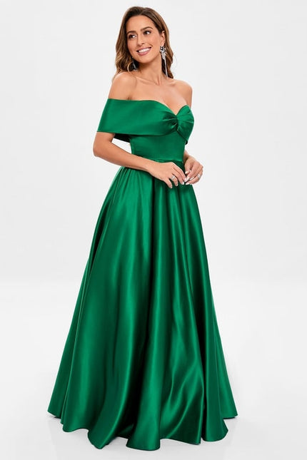 Robe De Bal Élégante Émeraude - gallery 4