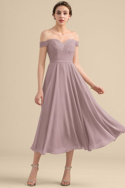 Robe De Bal Lavande Flottante - gallery 1