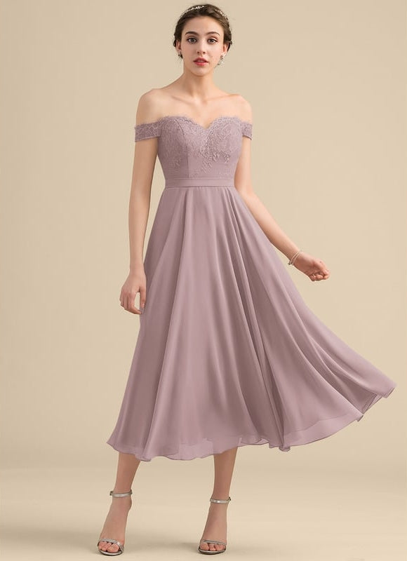 Robe De Bal Lavande Flottante - gallery 1