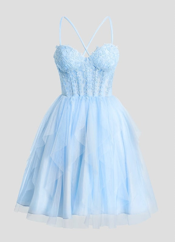 Robe De Bal Tulle Ciel - gallery 7