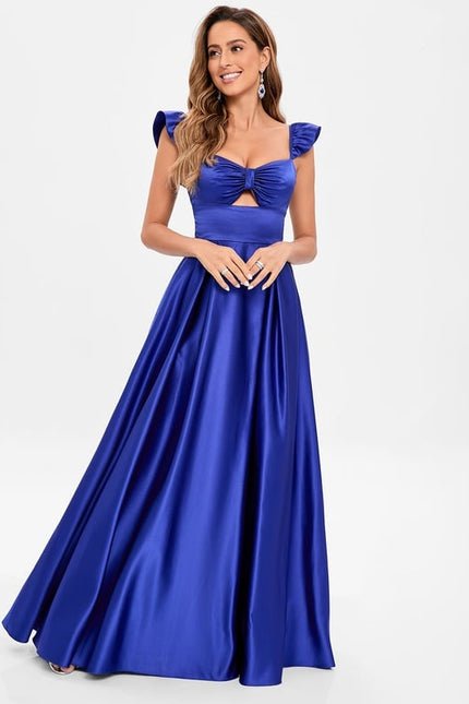 Robe De Bal Longue Satinée Élégante - gallery 1