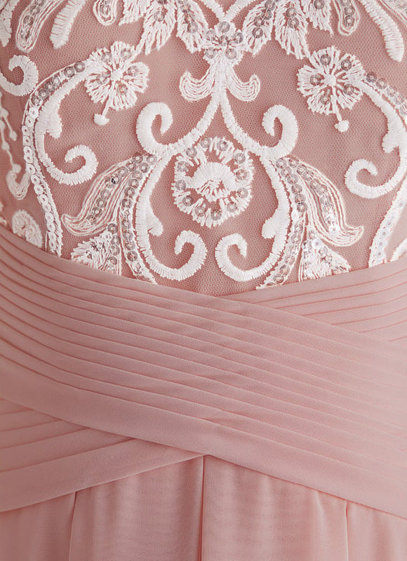 Robe De Bal Asymétrique Brodée - gallery 4