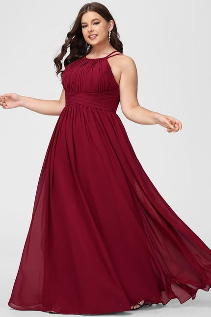 Robe De Bal Rouge Élégant Fluidité - gallery 4