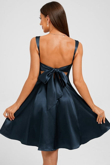 Robe De Bal Satin Évasée - gallery 1
