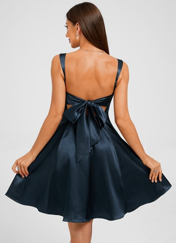 Robe De Bal Satin Évasée - gallery 1