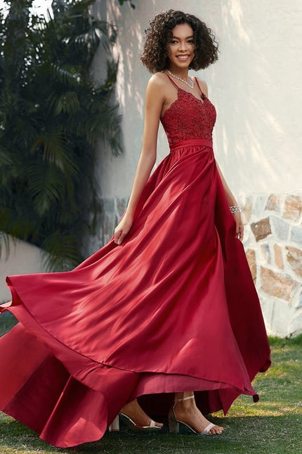 Robe De Bal Ébène Satinée - gallery 4