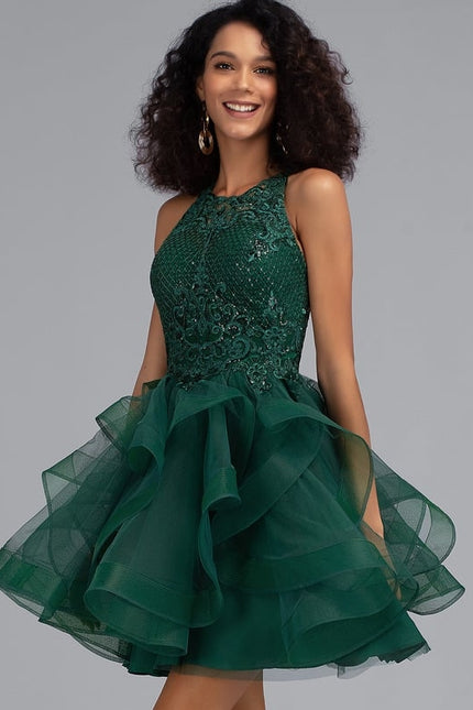 Robe De Bal Tulle Festonnée