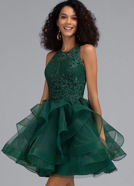 Robe De Bal Tulle Festonnée
