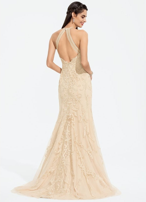 Robe De Bal Écrue Étoilée - gallery 3