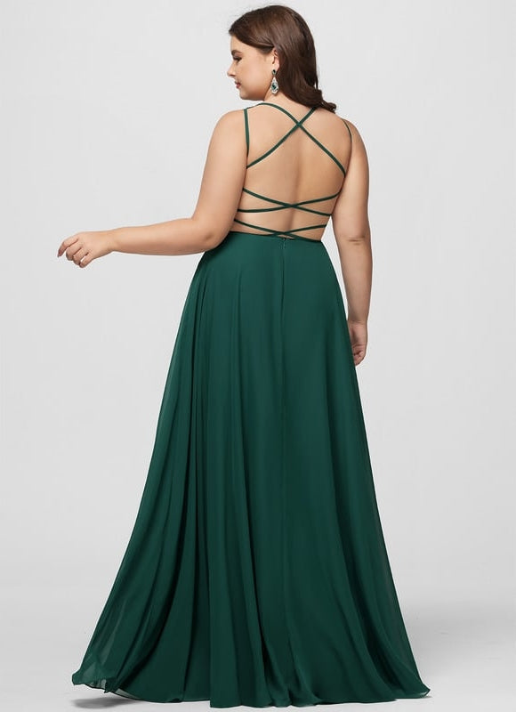 Robe De Bal Fluide Ornée - gallery 9