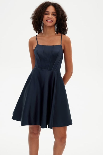 Robe De Bal De Bal En Satin Rose