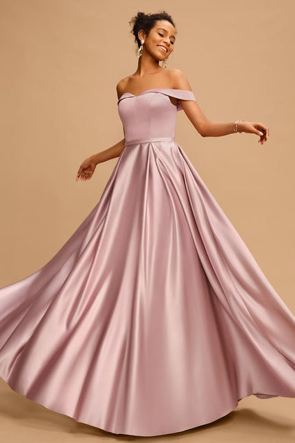 Robe De Bal Satinée Flottante