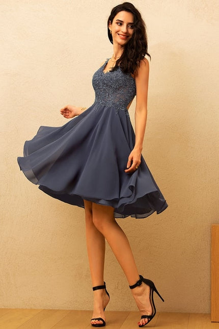 Robe De Bal Bleu Poudré Chic - gallery 3
