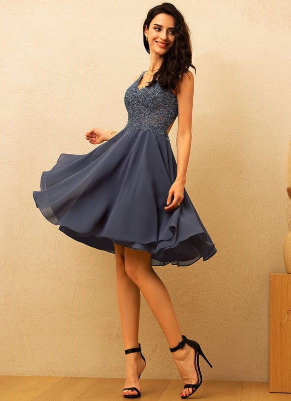Robe De Bal Bleu Poudré Chic - gallery 3