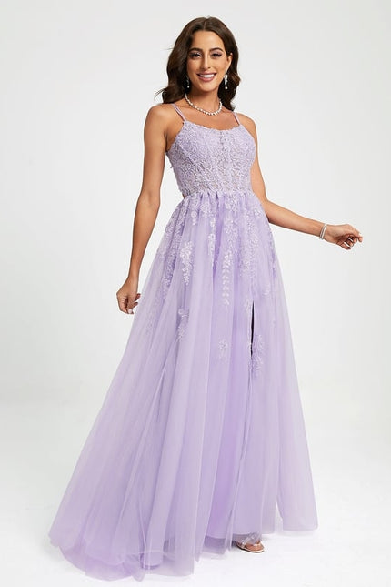 Robe De Bal Lavande Élégante - gallery 4