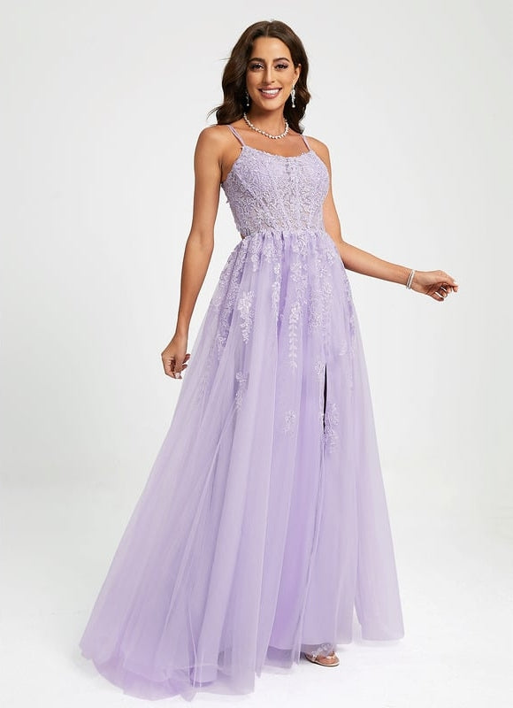 Robe De Bal Lavande Élégante - gallery 4