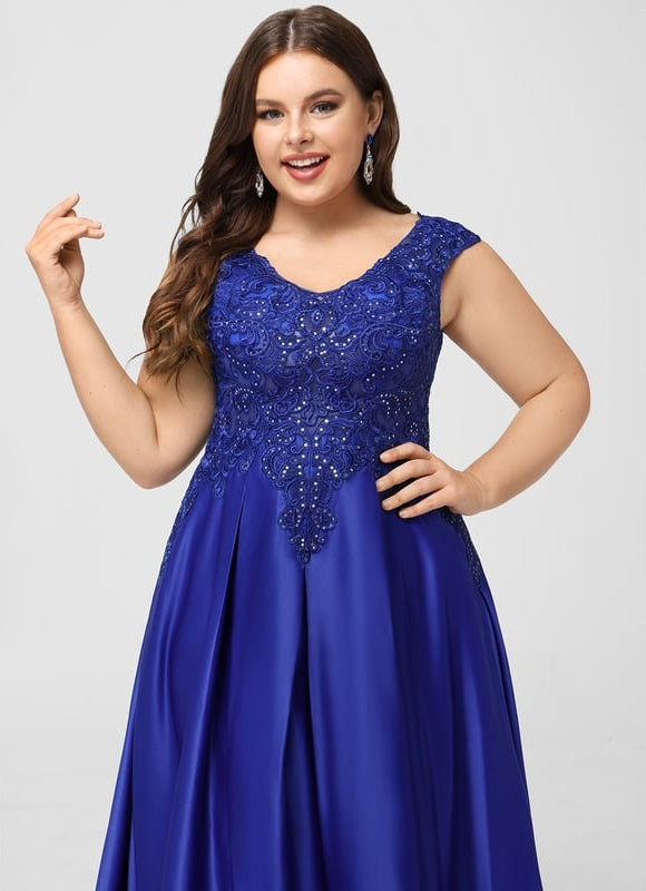 Robe De Bal Satinée Royal - gallery 6