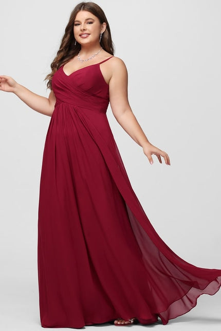 Robe De Bal Longue Fluide Bleu - gallery 5