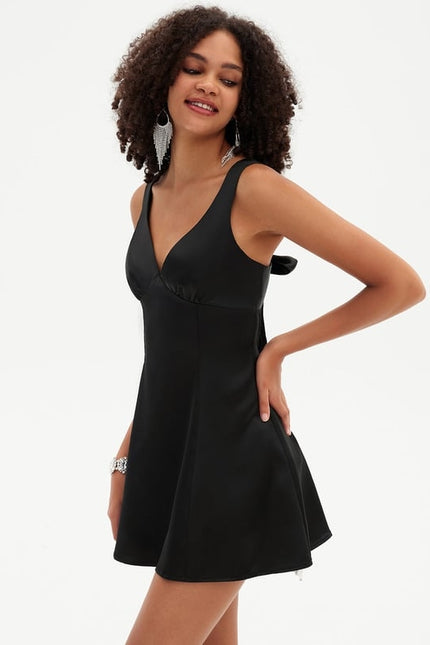 Robe De Bal Noire Évasée - gallery 5