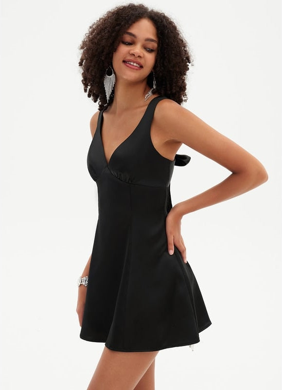 Robe De Bal Noire Évasée - gallery 5