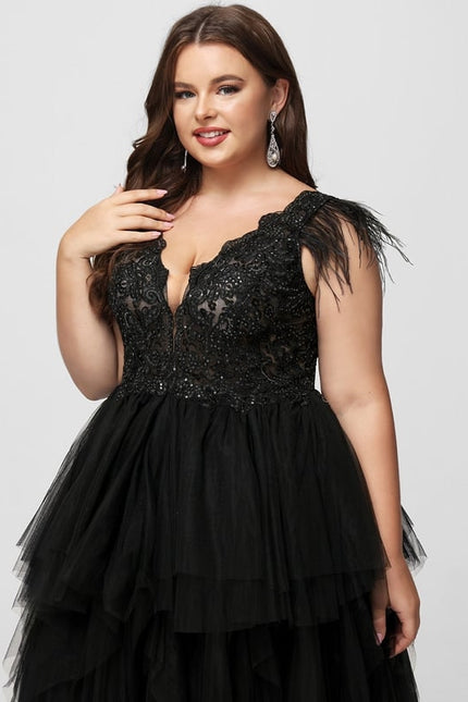 Robe De Bal Tulle Plumes - gallery 8