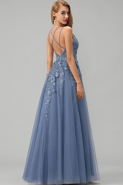 Robe De Bal De Bal Tulle Étoilé - gallery 1