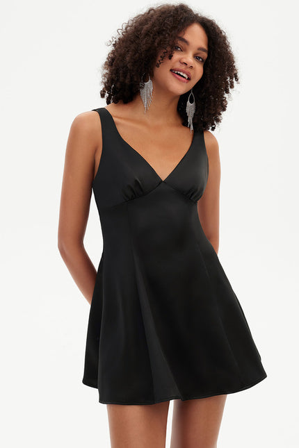 Robe De Bal Noire Évasée - gallery 7