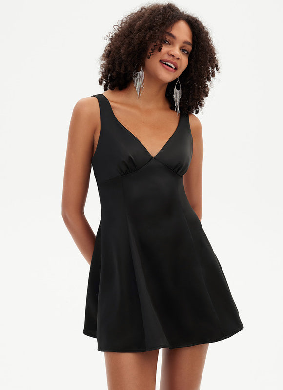 Robe De Bal Noire Évasée - gallery 7