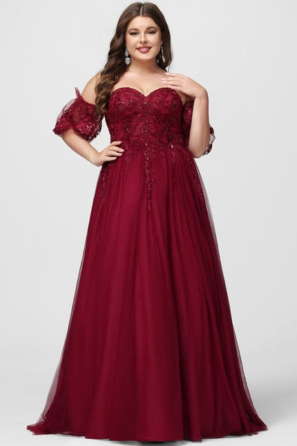 Robe De Bal Bordeaux Éthérée - gallery 7