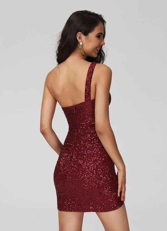 Robe De Bal Pailletée Rubis - gallery 2