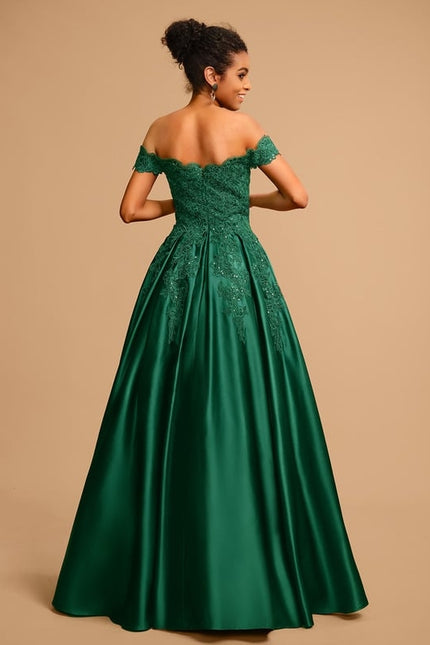 Robe De Bal Émeraude Opulente - gallery 3