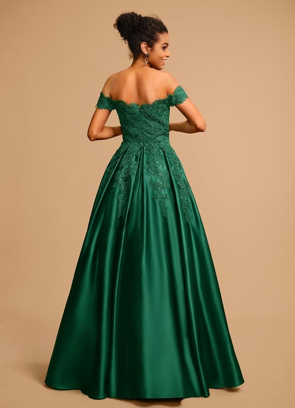 Robe De Bal Émeraude Opulente - gallery 3