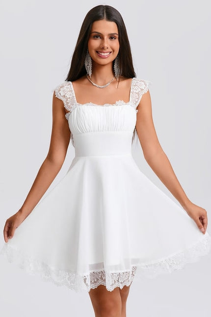Robe De Bal Courte En Dentelle
