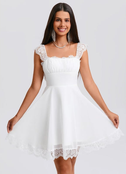 Robe De Bal Courte En Dentelle